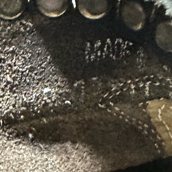 Frye Boots Diana Brown Leather Studded Western Almond Toe Heeled Short Boots - Picture 13 of 15